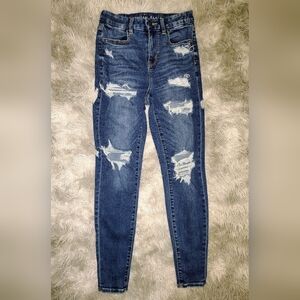 American Eagle Outfitters Distressed Denim Skinny Jeans